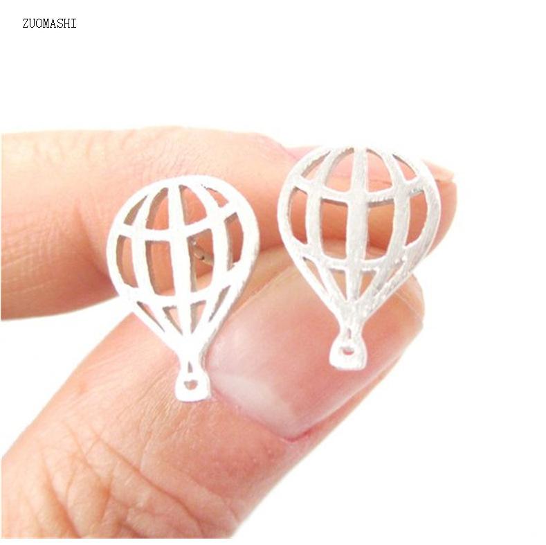 Popular Jewelry Personality Small Hot Air Balloon Stud Earrings Temperament Female Earrings Earrings