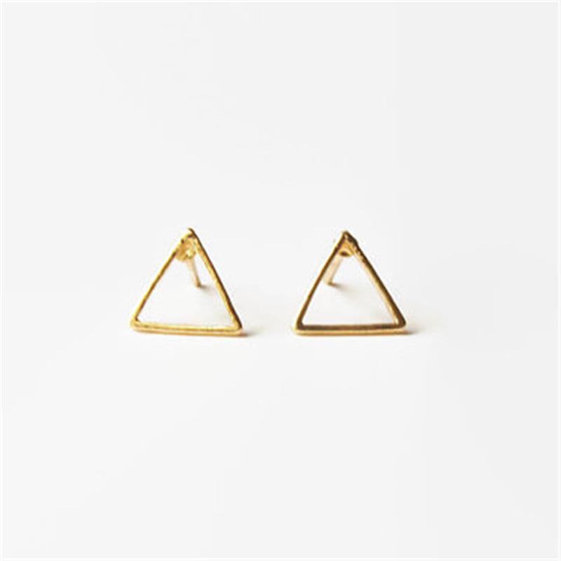 Simple Geometric Earrings Classic Triangle Versatile Ear Stud Earrings Small Jewelry