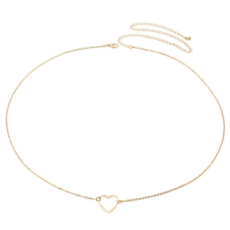 Fashion Metal Overlay Heart Waist Chain Hollow Peach Heart Shape Personality Versatile Dress Decoration