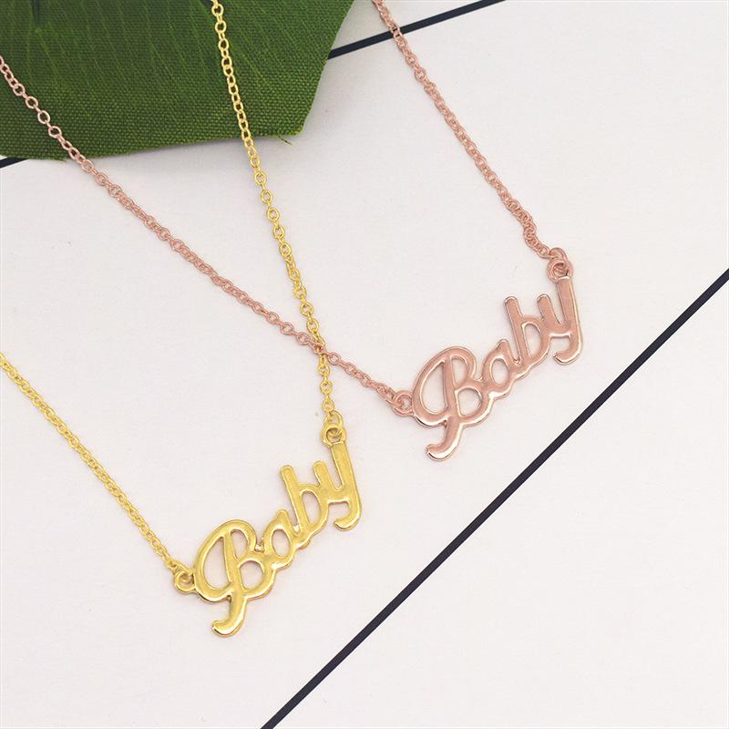 19 years of explosive baby necklace baby necklace handmade letter pendant accessories