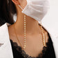 Mask anti-lost hanging chain fashion retro love pearl multi-purpose sweater chain mask glasses chain