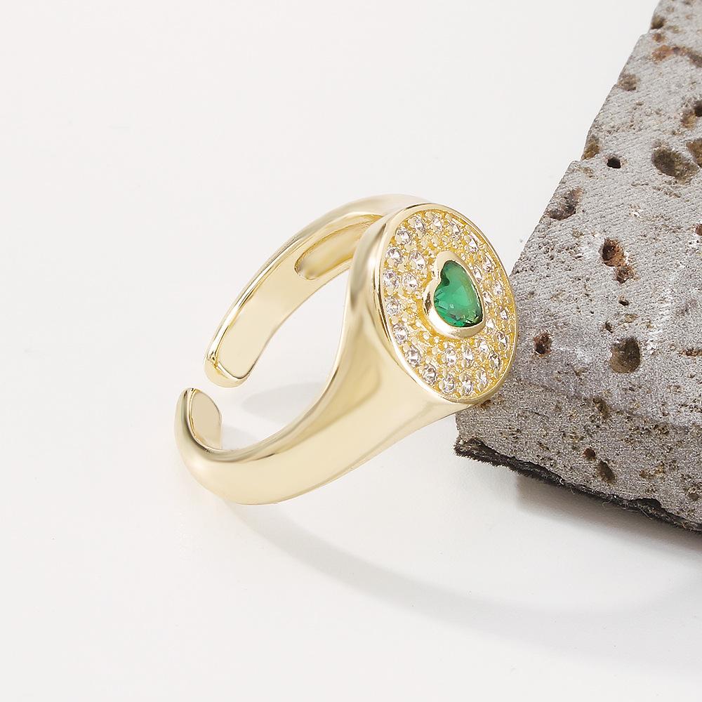 ZR11 Fashion Open Ring Simple Copper Crossing Romantic Love Ring Retro Creative Jewelry