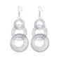 Personalized metal multi-layer circle earrings exaggerated retro large circle long earrings net red earrings women