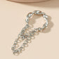 Ins cold geometric ear clip braided twist hole-free tassel earrings fashion creative earrings jewelry female
