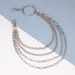 Hip-hop punk fashion metal waist chain personality popular multi-layer jeans chain ins