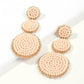 E7118 Earrings Popular Street Shots Fashion Earrings Ethnic Creative Handmade Beads Geometric Earrings
