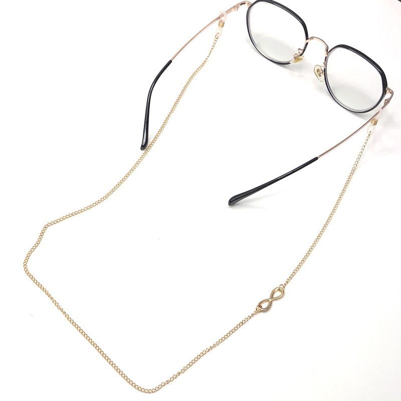 Jewelry Literary Youth Versatile Trend Chain Non-slip Glasses Chain Alloy Number 8 Long Eye Chain