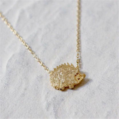 Creative cute jewelry cute hedgehog exquisite clavicle chain