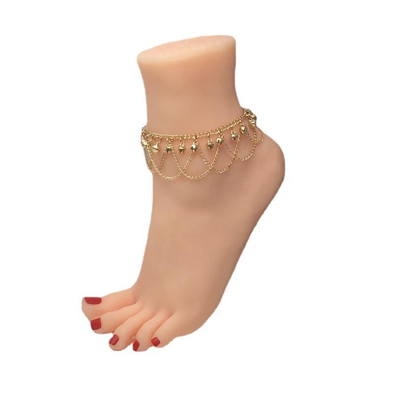 Foot Decoration Personality Fashion Bell Anklet Bohemian Wave Tassel Bell Ladies Anklet