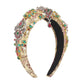F3697 Jewelry Fashion Retro Catwalk Temperament Headband Embroidery Full Diamond Palace Hair Accessories Female