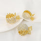 Ins net red cat ear inlaid diamond hairpin back head high ponytail pearl catch clip fixed artifact clip headdress