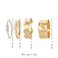 Trendy simple ring female snake-shaped butterfly pearl ring ins indifferent niche design exaggerated jewelry set