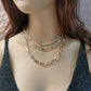 Jewelry Personality Geometric Layer Creative Necklace Women's Retro Punk Multi-layer Mix and Match Chain Necklace