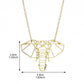 Hollow Elephant Head Necklace Female Lucky Elephant Pendant Necklace