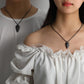 Fashion Couple Irregular Meteorite Texture Necklace Hip Hop Trend Line Up Jewelry Necklace