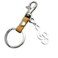 Titanium steel note cowhide key chain pendant luggage logo tag music accessories lover gift