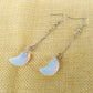 Direct Supply Moon Earrings Long Creative Earrings Earrings Natural Stone Alloy Earhooks Fashion Earrings