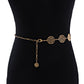 Dress Waist Chain Ladies Metal Leaf Hook Chain Simple Decorative Thin Belt Three Options