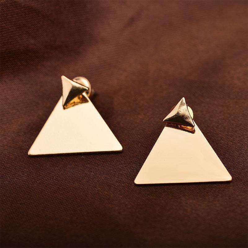 Earrings Simple Alloy Sequin Earrings Geometric Triangle Earrings