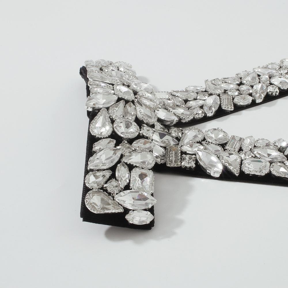 F3947 full diamond bow hair clip light luxury temperament spring clip net red ponytail clip