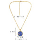 Light luxury niche titanium steel necklace stainless steel gold star moon round coin drop oil necklace female