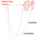 Glasses chain mask hanging chain simple crystal glasses hanging chain fashionable sunglasses hanging chain