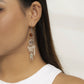 Jewelry Niche Creative Acrylic Butterfly Tassel Earrings Imitation Crystal Metal Pendant Earrings Women