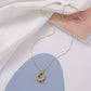 Niche retro hand-made irregular water drop necklace simple and versatile high-end clavicle chain female