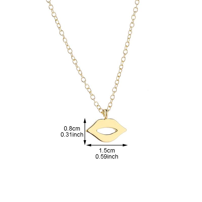 Jewelry Sexy Lips Necklace Exaggerated Personality Mouth Clavicle Chain