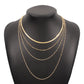 N9689 Jewelry Female Exaggerated Thin Chain Multi-Layered Necklace Simple Snake Bone Chain Retro Necklace