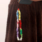 Explosive ins colorful beaded mobile phone chain ornaments love mobile phone lanyard beaded jewelry pendant female
