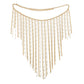 Jewelry Sexy Bikini Imitation Pearl Tassel Dress Chain Geometric Metal Long Body Chain Women