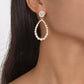 E1678 French light luxury retro simple pearl earrings rhinestone temperament personality niche design earrings