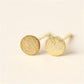 JewelrySimple Round Cake Brushed EarringsClassic VersatileFashion Female Earrings