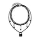 Jewelry Retro Keychain Lock Shape Necklace Female Sweet Cool Spice Girl Color Pin Pendant Necklace