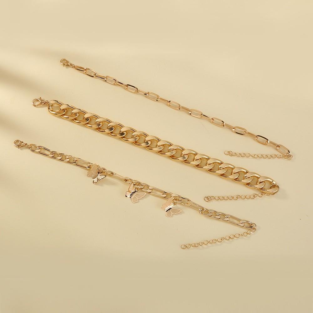 Simple Chain Bracelet Fashion Mix and Match Butterfly Bracelet Hand Decoration Stacking Combination