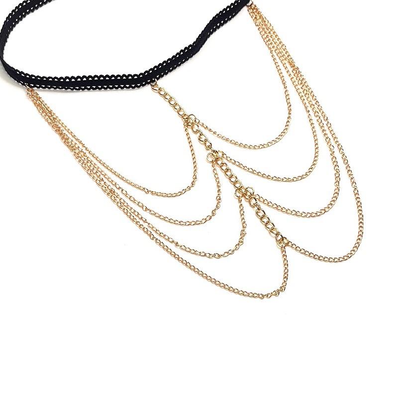 Jewelry Sexy Tassel Thigh Chain Elastic Rope Long Leg Chain Female Multilayer Chain Body Chain Female