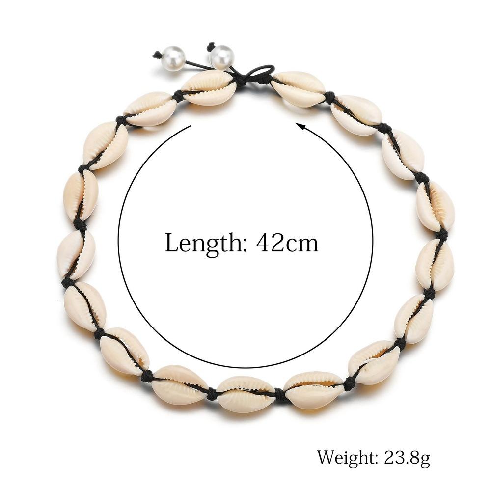 Accessories Boho Vintage Seashell Necklace Bracelet Set Ornament