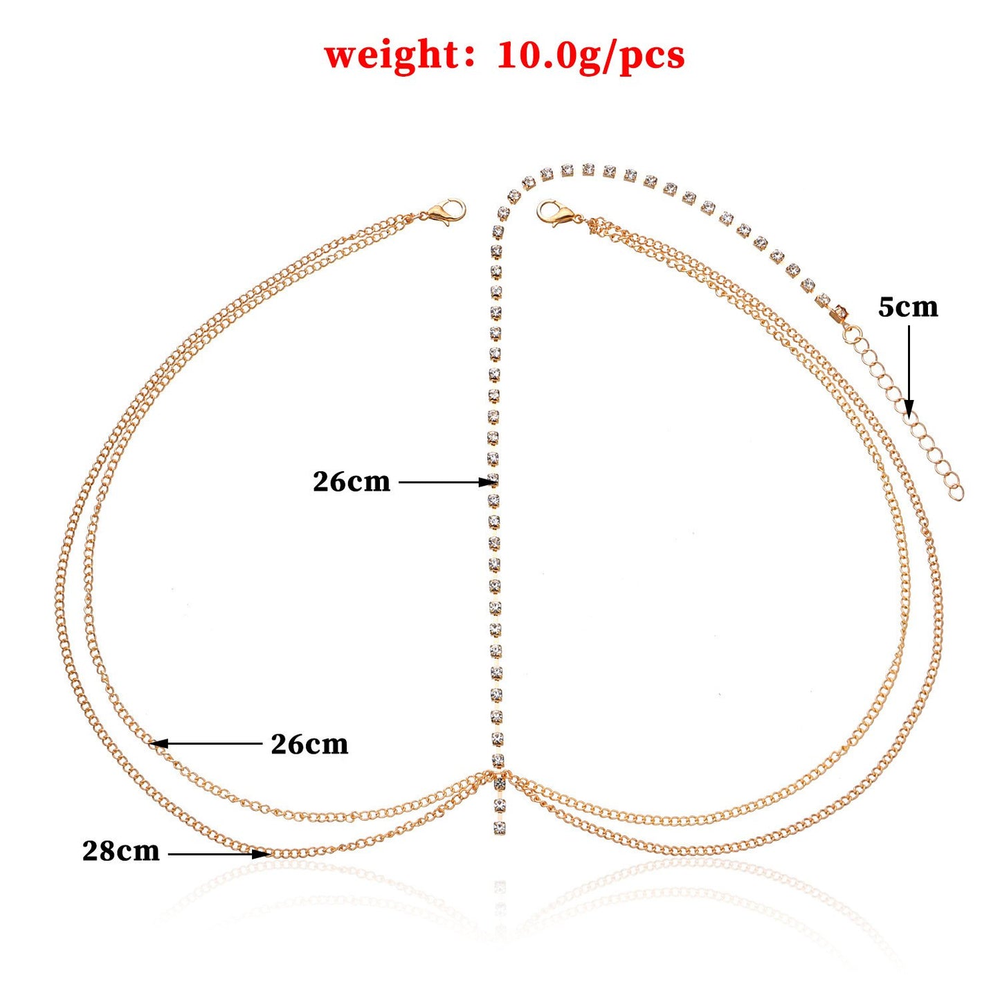 Street Shot Super Shiny Sequins Wavy Gem Diamond Chain Headwear Hairband Hair Accessories