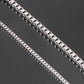 eaby fashion stainless steel box chain necklace hipster simple fashion titanium steel necklace jewelry