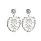 Fashion hollow leaf stud earrings national classic style