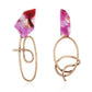 2E4531 street shooting the same Nordic cold fashion special-shaped resin gold evening party earrings