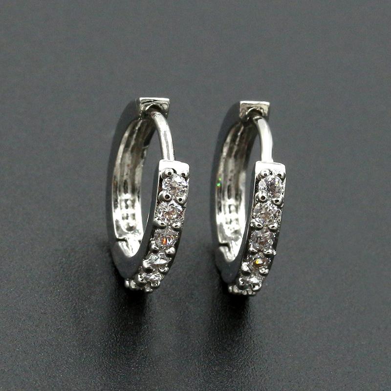 Fashion Zircon Earrings Exquisite Crystal Stud Earrings Jewelry