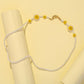 Cute smiling face pearl mask hanging chain necklace fresh sun flower acrylic smiling glasses chain