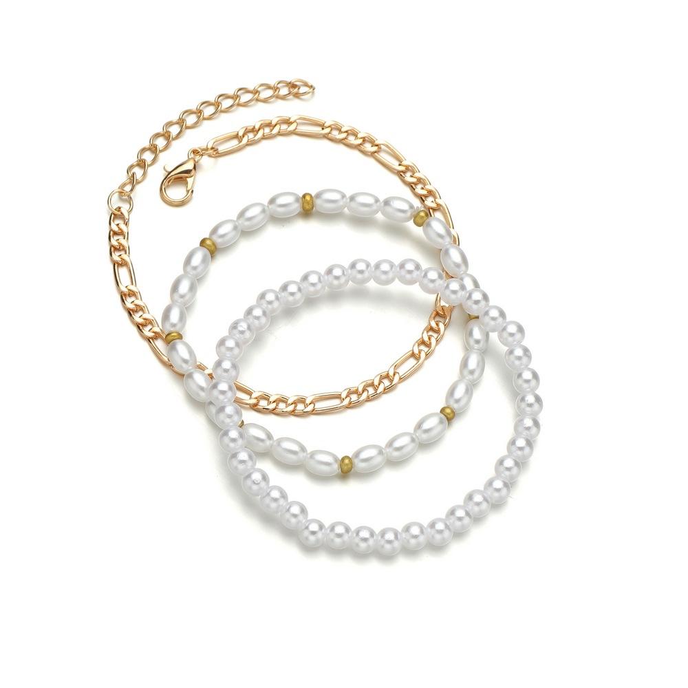 Fashion Chain Bracelet Simple Stretch Thread Imitation Pearl Bracelet Bracelet Accessories