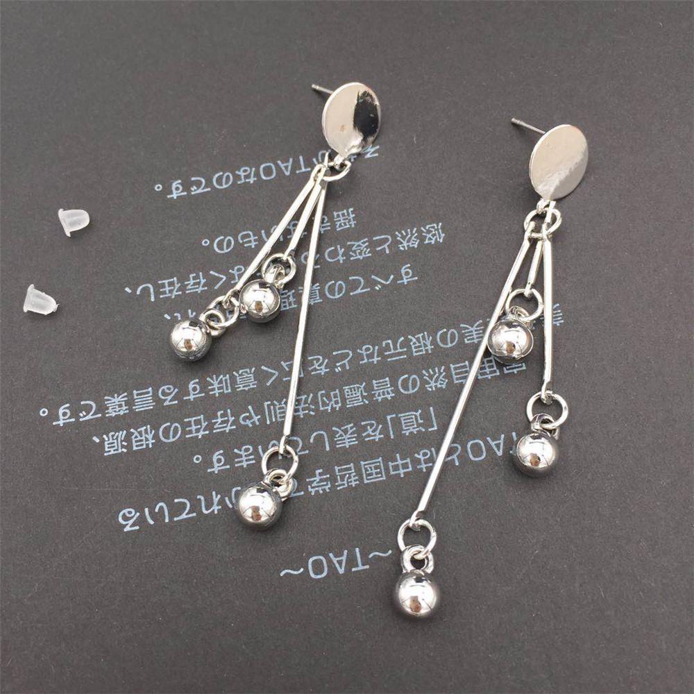 Popular Jewelry Long and Short Round Bead Pendant Earrings Stud Earrings Earrings