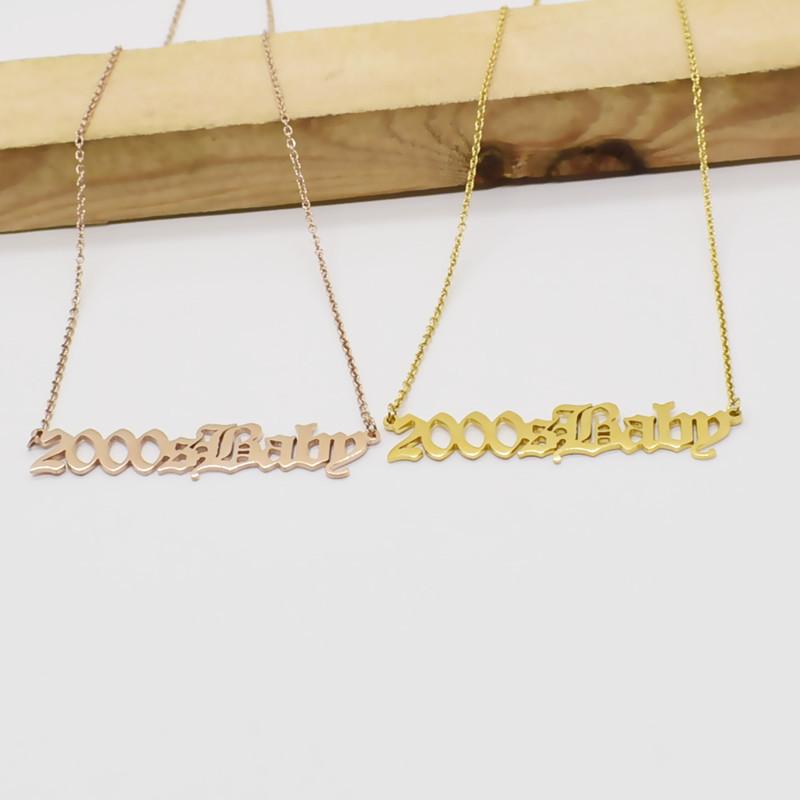 Necklaces born in the 7s, 8s, 9s, and s clavicle chains