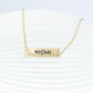 Jewelry strip hand-smeared Vegan personality vegetarian lifestyle pendant necklace