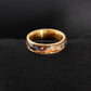 Fashion Stainless Steel Inlaid Colorful Shell Ring Popular Titanium Steel Ring Jewelry