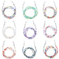 Jewelry Fashion Color Rice Beads Glasses Chain Simple Versatile Accessories 9-Piece Set